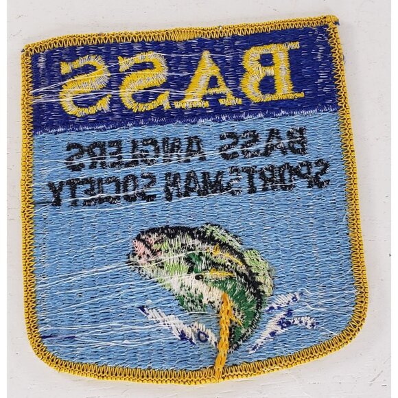 Bass Anglers Sportsman Society Patch Vintage - Picture 2 of 2